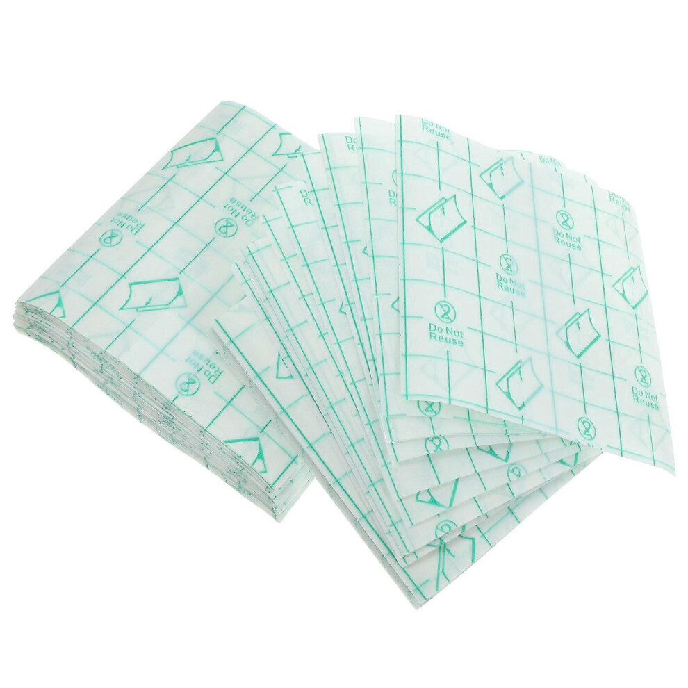 Kricely (As Show, One Size) 100Pcs Disposable Makeup Hand Palettes Adhesive Cosmetic Makeup Palettes