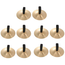 (As show, One size) 10Pcs Finger Cymbals Belly Dancing Musical Finger Instruments Copper Cymbals