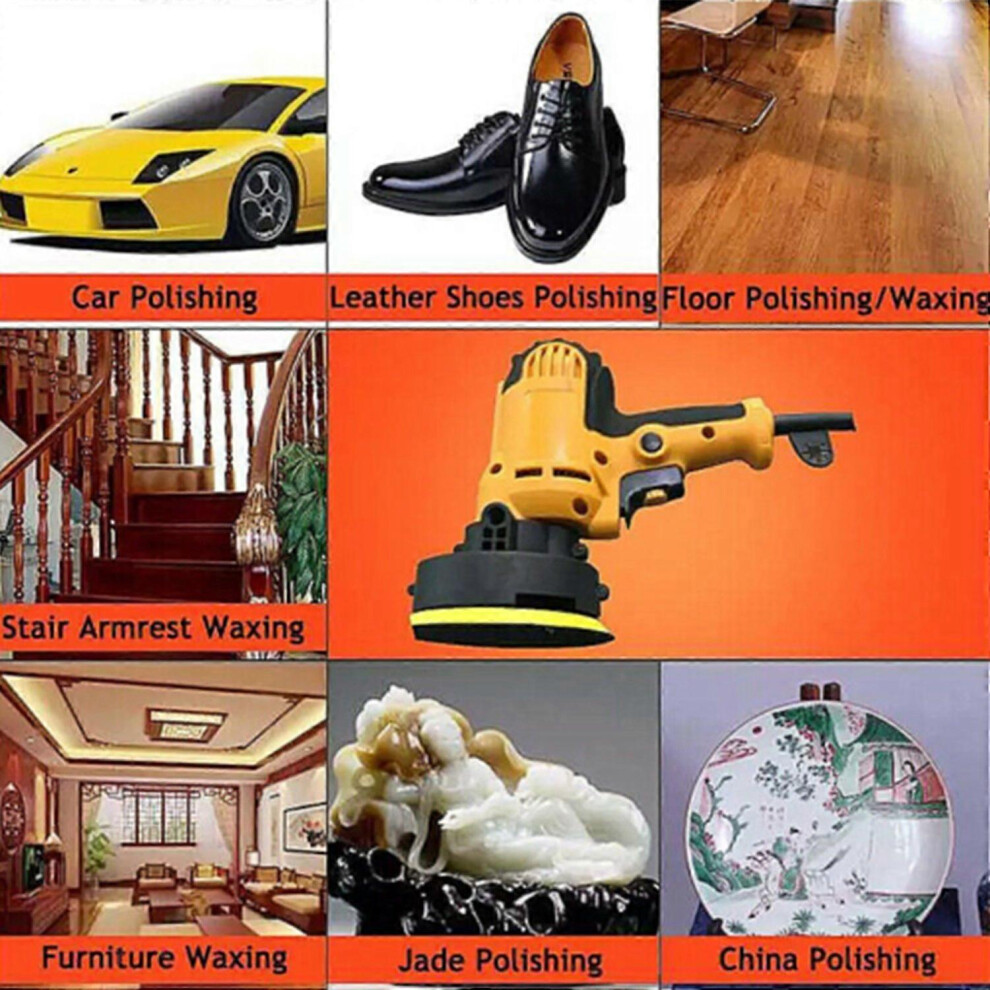 (As Show, One Size) 14Pcs Rotary Car Polisher 600W Buffer Sander Polishing Machine 600-3700 R/Min 5'' Sponge Pad Mop Kit 6909775606049