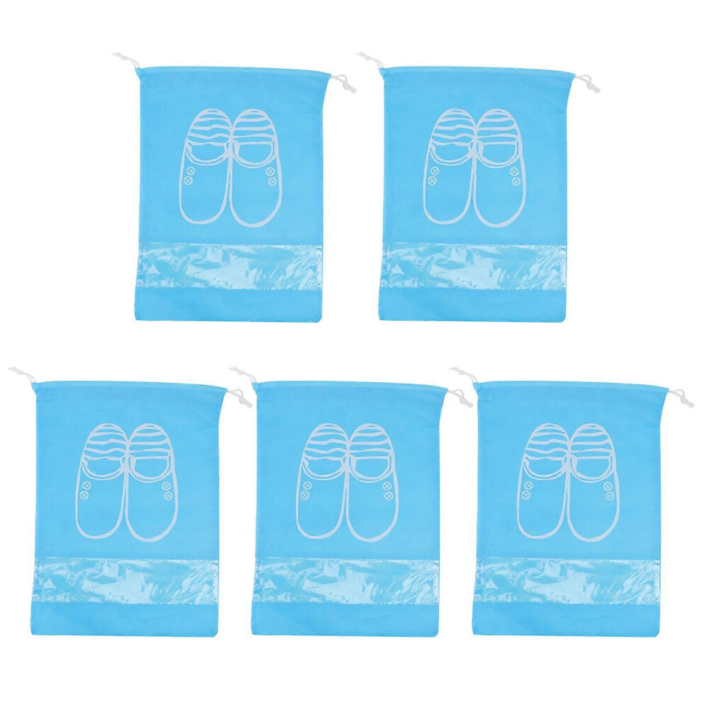 Kricely (As Show, One Size) 5Pcs Shoes Storage Bags Travel Shoe Carrying Bags Pouch Home Shoes Bags