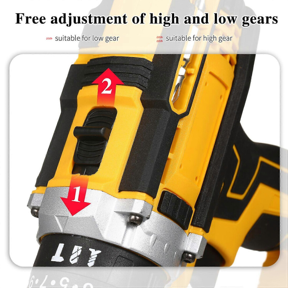 (As Show, One Size) Cordless Drill Driver Kits With 2 Battery 21V Hand-Held Electric Drill With 3/8Inch Keyless Chuck Le 6909775639573