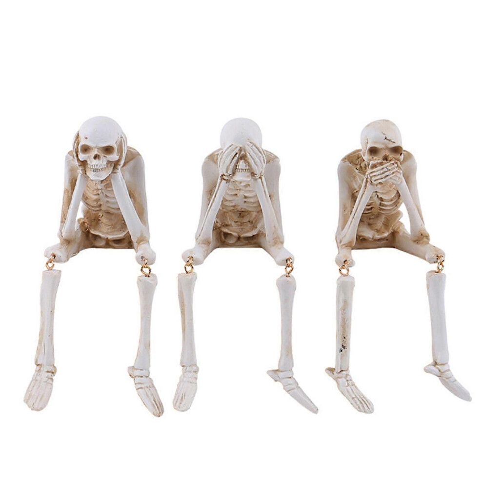 (As show, One size) Skeleton Resin Ornament Skeleton Skeleton Craft Decoration