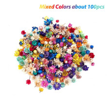 (100pcs, Multicolor) 200pcs Dried Flowers For DIY Epoxy Resin Candle Making Jewellery Glass Filler SHYTMV