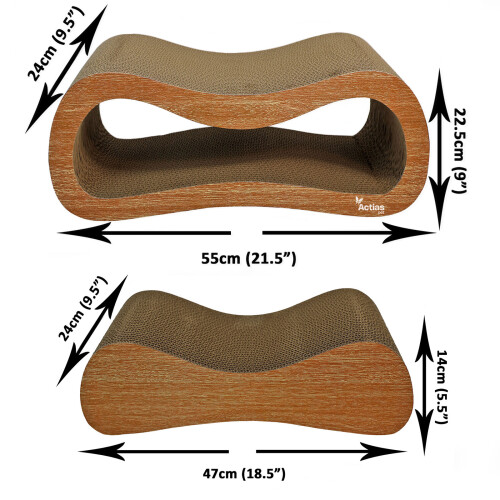 Actiaspet 2-in-1 Cardboard Cat Scratcher 2