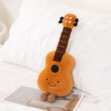 (Guitar) Plush Instrument Musical Pillow With Guitar Violin Embroidery Gift Home Decor
