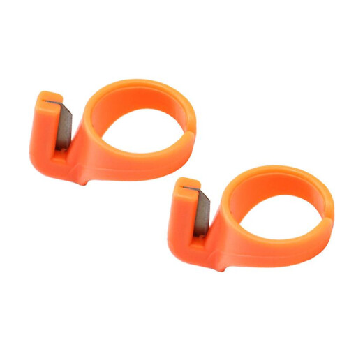 (As show, One size) 2pcs Sewing Thimble Thread Cutter 1