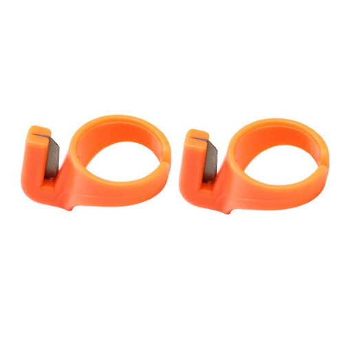 (As show, One size) 2pcs Sewing Thimble Thread Cutter
