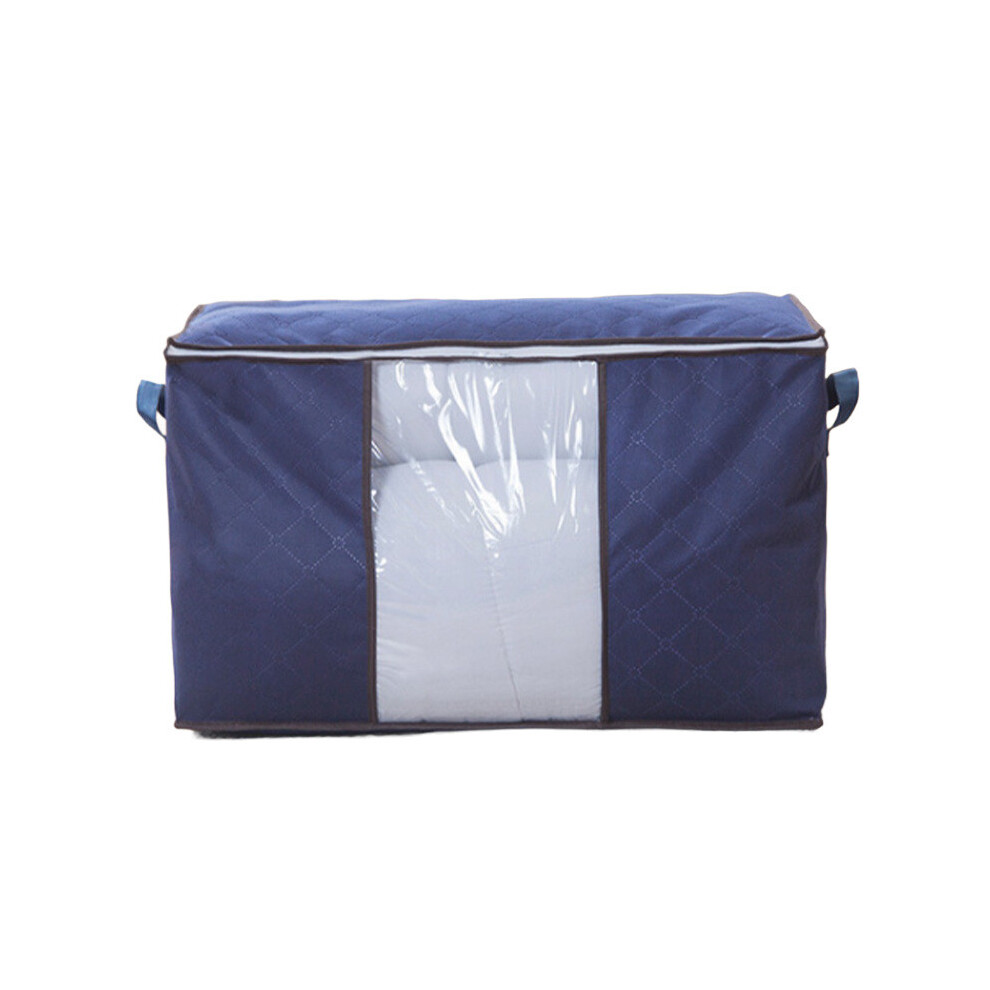 (Blue, 35cm) Extra Moisture Large Proof Storage Bag Clothes Quilts Luggage Home Storage Move