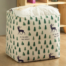 (Deer, 50x50x40cm) Dirty Large Capacity Laundry Hamper Foldable Storage Bin Quilt Bags Storage