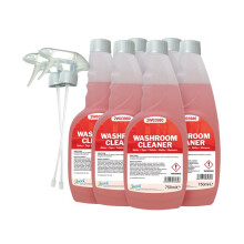 Washroom Cleaner Trigger Spray 750ml, Pack of 6 298