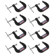 8pc Set Junior C-Clamp 8pc Set - 28mm X 28mm
