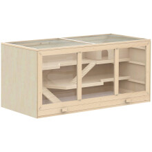 Wooden Hamster Cage Rats Mice Rodent Small Animals Hutch Exercise Play House