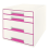 LEITZ Wow - Pasta de classificação - 4 gavetas - Rosa 1