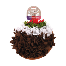 Cupid & Comet Christmas Pudding Snuffle Forage Mat Hunt For Treats