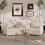 (Beige) YODOLLA Adjustable Sofa Bed Chair Sleep Armchair 6