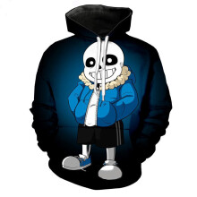 (#1 Blue&Black, Tag 2XL=US L) Frisk Undertale Cartoon 3d Print Hoodies Sweatshirt Jacket Sweatshirt Pullover