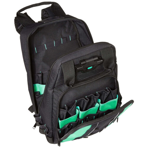 Amazon Amazon Basics Tool Backpack  Lighted Bag  Black  55 Pockets (Previously Denali Brand) 2