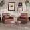 (Brown) YODOLLA Adjustable Sofa Bed Chair Sleep Armchair 6