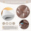 (Brown) YODOLLA Adjustable Sofa Bed Chair Sleep Armchair 7