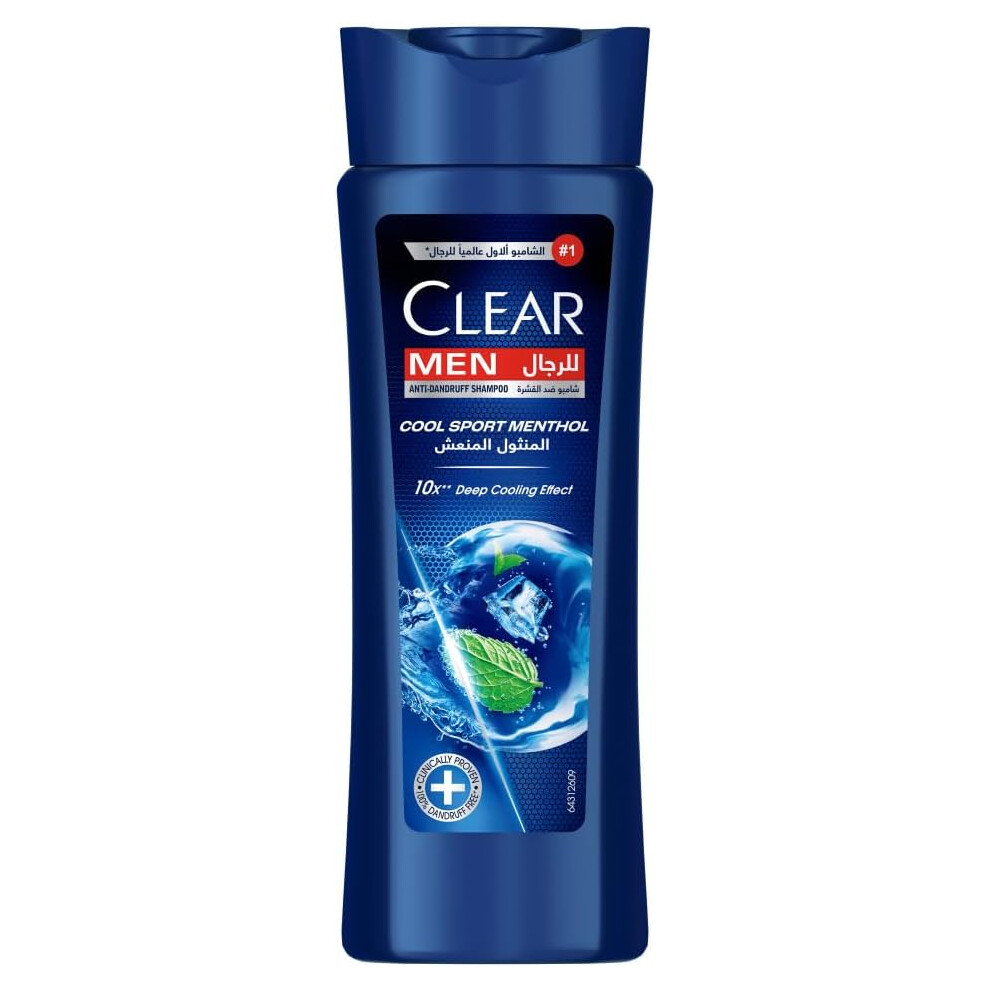 Clear Shampoo Cool Sport Menthol For Men 200mL | 100% Dandruff Free Hairs & Nourished Scalp