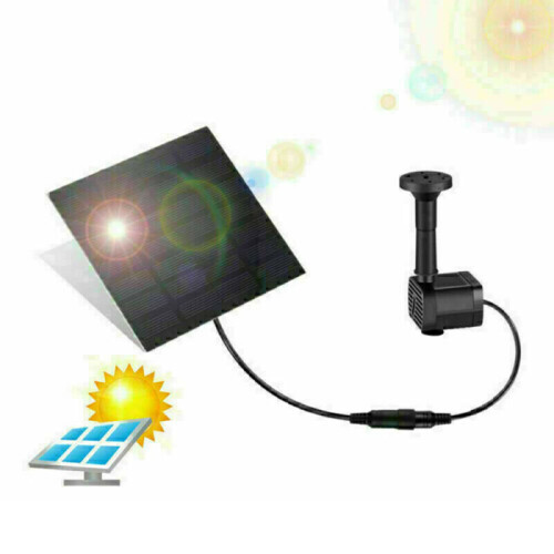 Solar Panel Powered Water Feature Plants Pump Pool Pond Aquarium Fountain 2