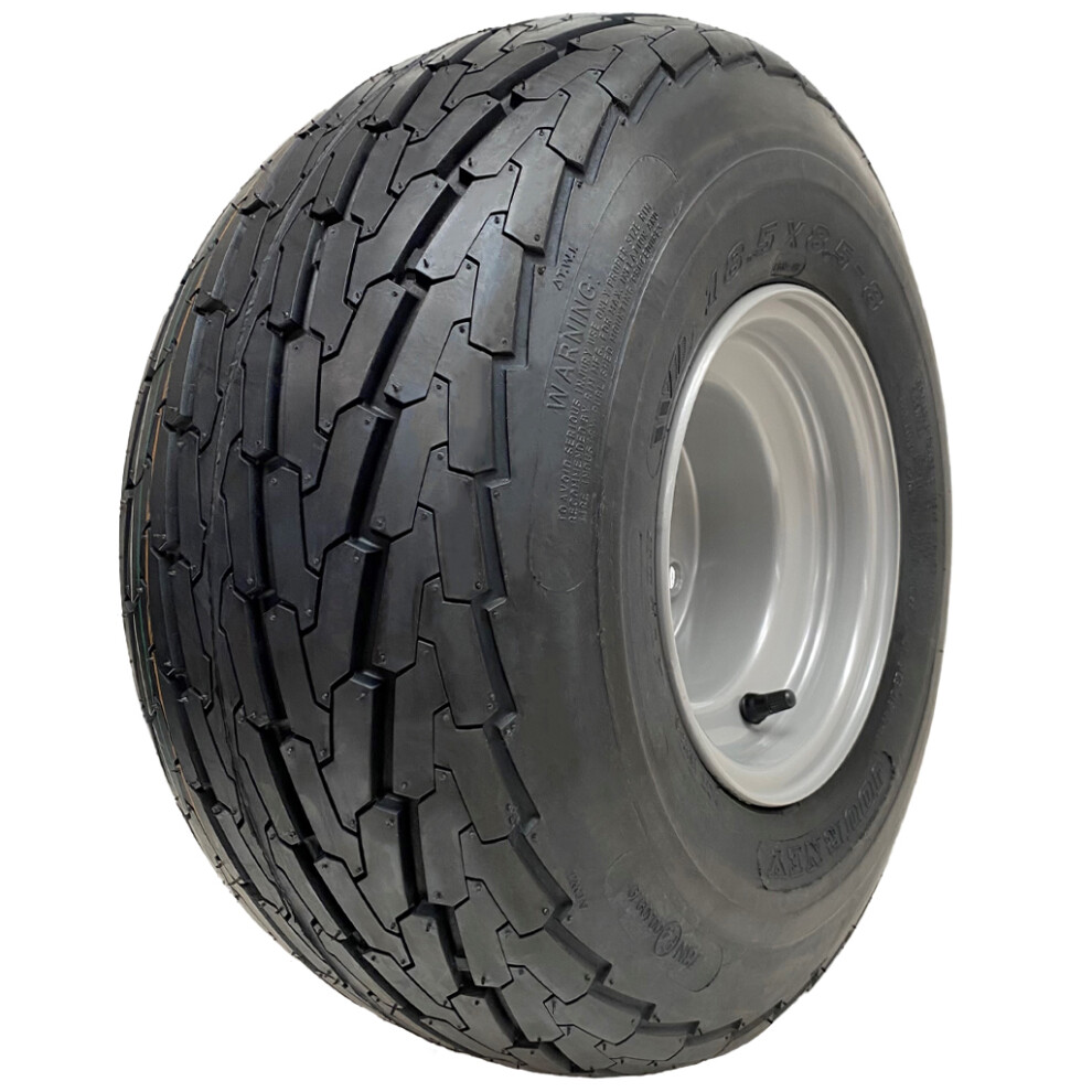 18.5X8.50-8 Trailer Tyre & Wheel Assembly 4X4â Pcd Journey Road Legal 425Kg Load 5056116803627