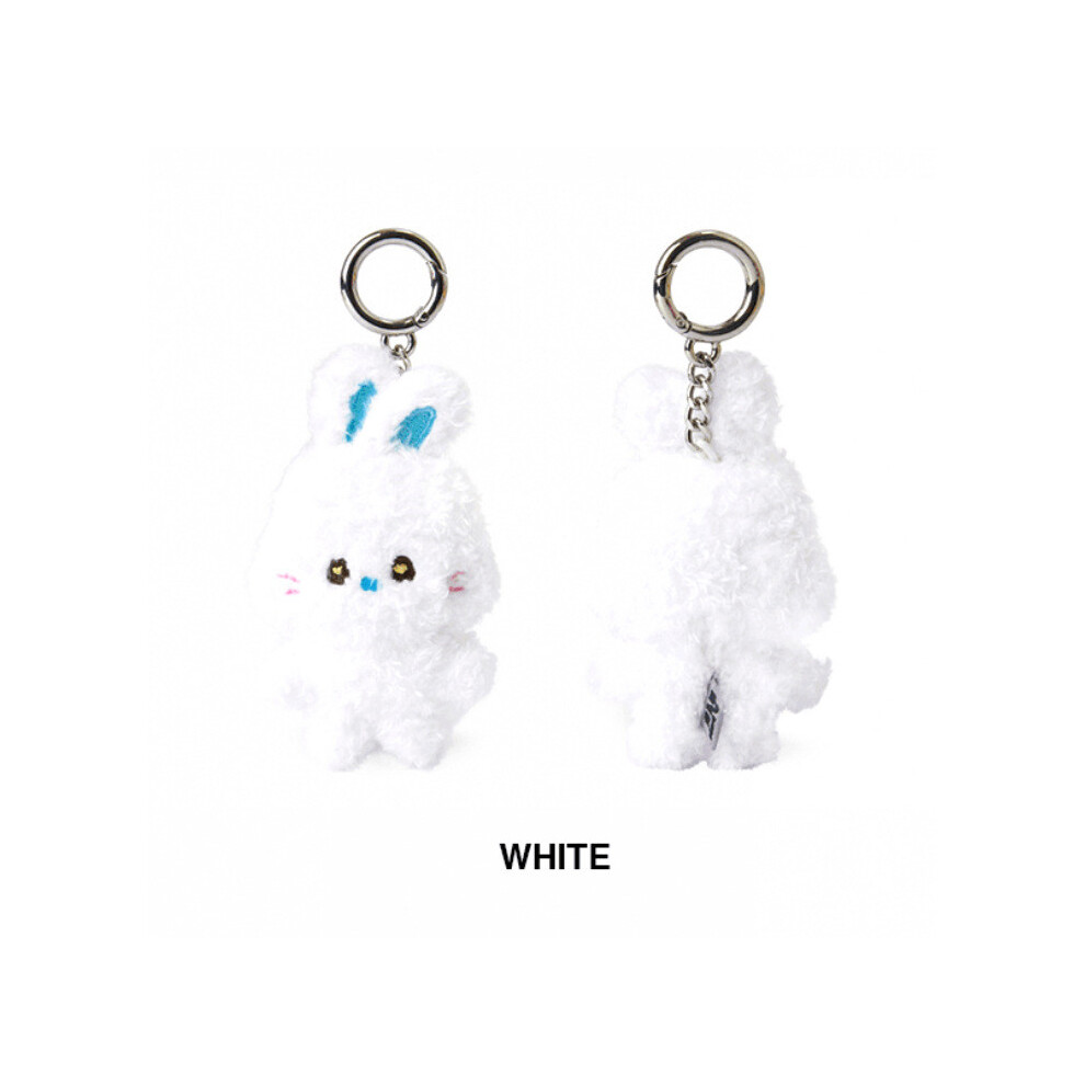 (White) Rabbit Bunini Long Plush Doll Hanging Toy With Soft Material Giving For Gift White