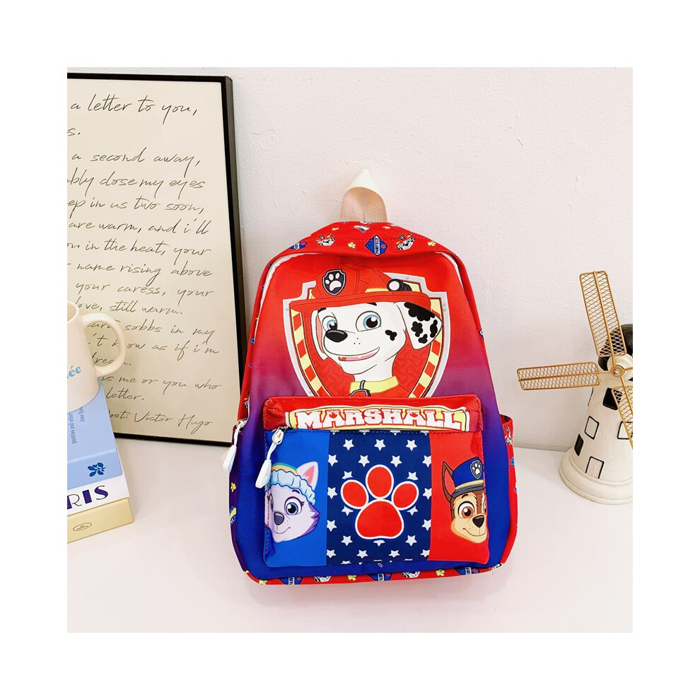 (Red ) Kids Patrol Paw Breathable Backpack For Everyday Use Gift Schoolbag Durable