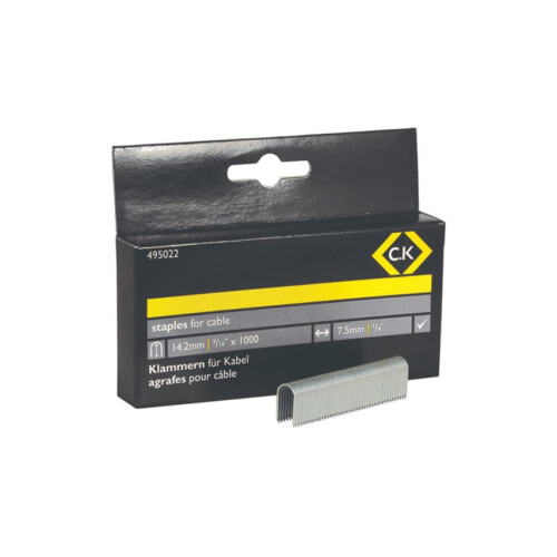 CK Tools Cable Staples 14. 2mm (BX-1000)