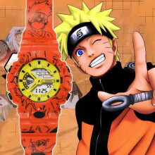 (StyleA) Cute Naruto Cartoon Fan Watch With Digital Display Suitable For All Waterproof Chinese Movement Electronic Origin