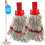 Cotton Mop Heads Red Handle Replacement Colour Coded Floor Heavy Duty 1