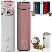 Teabloom - Il VERO Travel Tumbler & Thermos | Preferito di OPRAH | Bottiglia d'Acqua 16oz/480ml in Acciaio Inossidabile