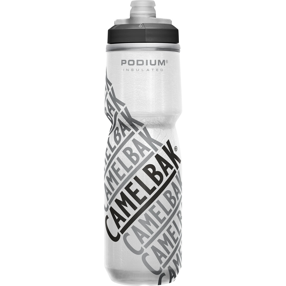 CamelBak Podium Chill Insulated Bike Water Bottle - Easy Squeeze Bottle - Fits Most Bike Cages - 24oz  Race Edition