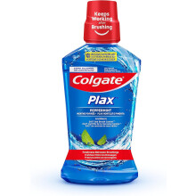Colgate Plax Peppermint Mouthwash 500ml | Alcohol-Free Antibacterial Oral Rinse for Fresh Breath & Cavity Protection