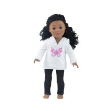 Emily Rose 18 tommer dukkeh?tte tyk sweatshirt og jeans afslappet udend?rs t?j outfit | Gaveboks! | Kompatibel med 18-tommer American Girl Dolls