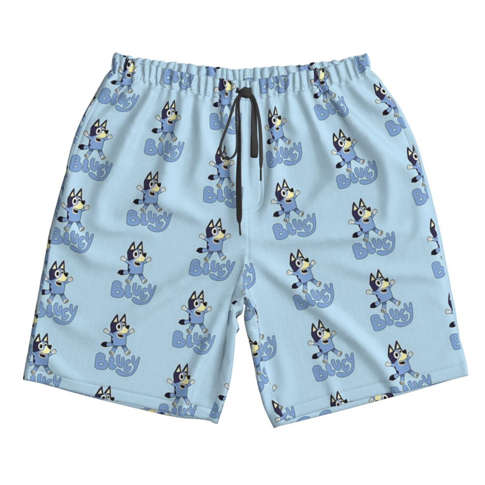 (Blueys, Blueys Dad, Classic T-shirt_8628) Famgem Men's Beach Shorts Hawaiian Swim Trunks with Pockets Quick Dry Board Swimwear Bathing Graphic Printed Suit for Surfing Lounge Running Gifts
