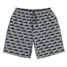 (Mini Green Style_6769) Famgem Men's Beach Shorts Hawaiian Swim Trunks with Pockets Quick Dry Board Swimwear Bathing Graphic Printed Suit for Surfing Lounge Running Gifts