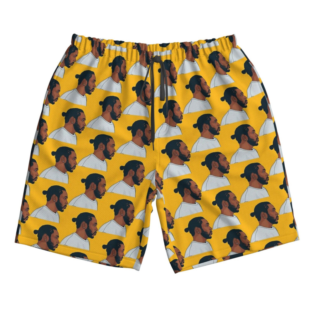 (King Kendrick_9772) Famgem Men's Beach Shorts Hawaiian Swim Trunks with Pockets Quick Dry Board Swimwear Bathing Graphic Printed Suit for Surfing Lou-image-OPC-PH2XQ8D-NEW