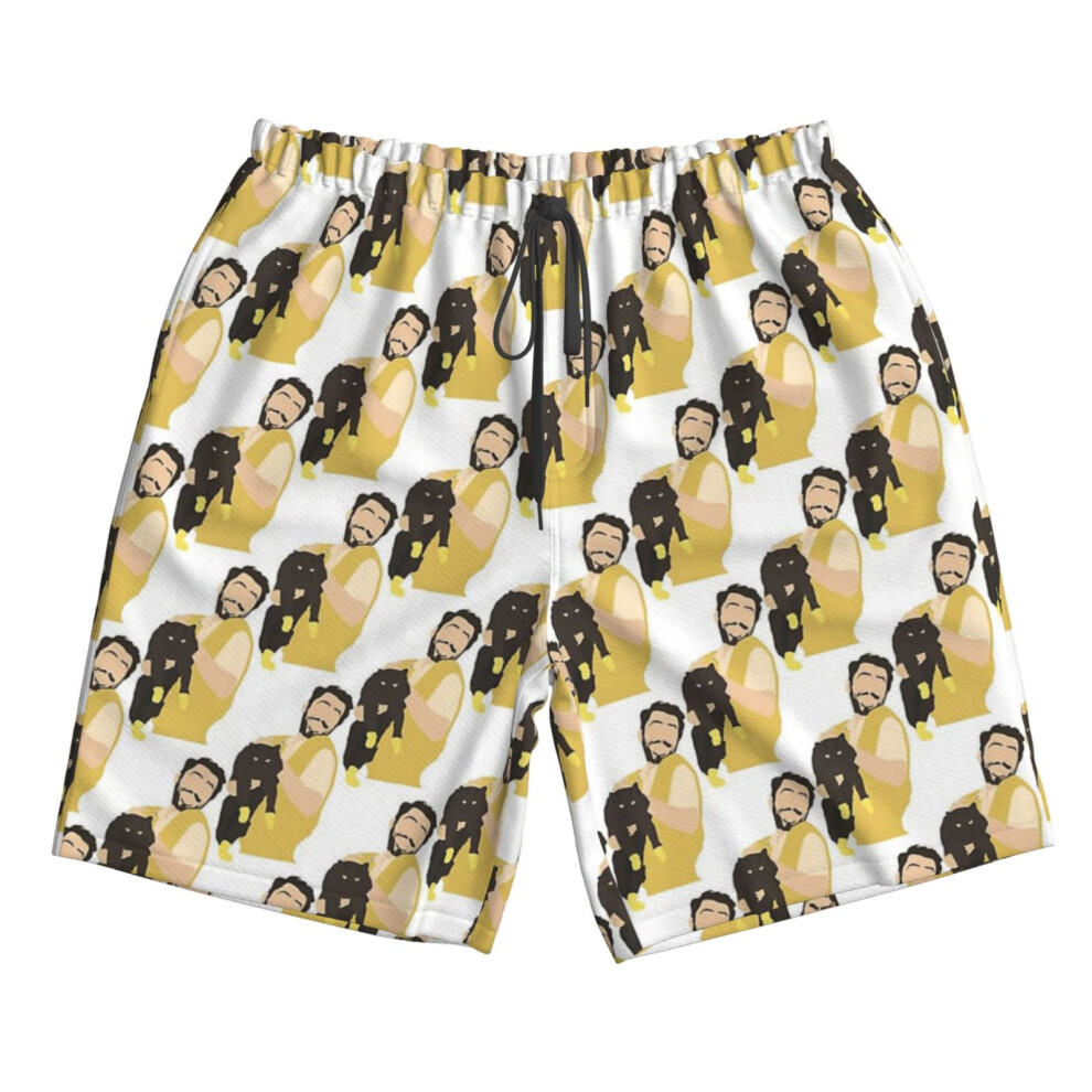 (Kitten Mittens _5034) Famgem Men's Beach Shorts Hawaiian Swim Trunks with Pockets Quick Dry Board Swimwear Bathing Graphic Printed Suit for Surfing L-image-OPC-PH2XQRP-NEW