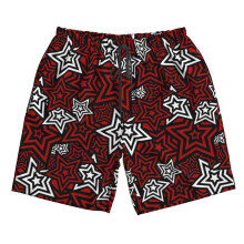 (Persona 5 Royal Phantom Thief Star Mask Pattern_10576) Famgem Men's Beach Shorts Hawaiian Swim Trunks with Pockets Quick Dry Board Swimwear Bathing Graphic Printed Suit for Surfing Lounge Running Gifts