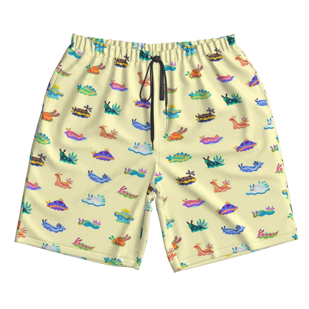 (Sea Slug_6762) Famgem Men's Beach Shorts Hawaiian Swim Trunks with Pockets Quick Dry Board Swimwear Bathing Graphic Printed Suit for Surfing Lounge R-image-OPC-PH2XRVQ-NEW