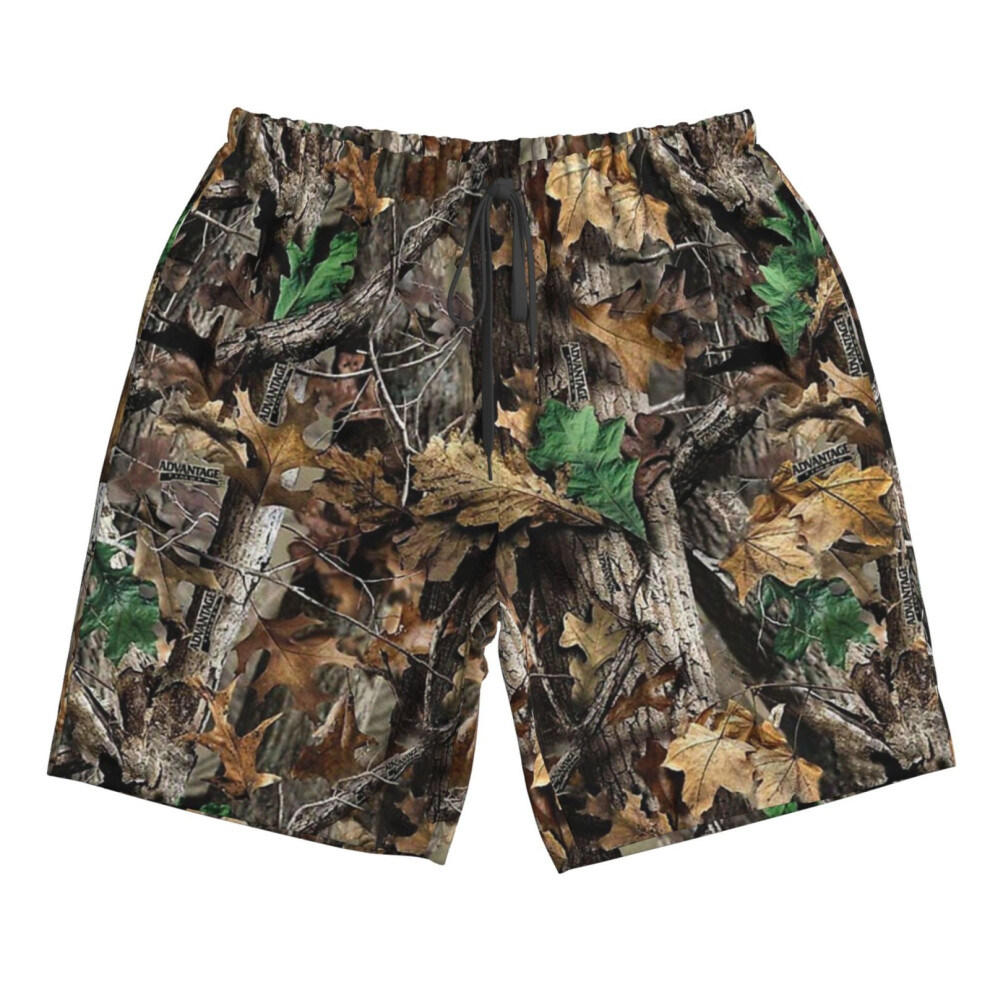 (Real Tree 2_10292) Famgem Men's Beach Shorts Hawaiian Swim Trunks with Pockets Quick Dry Board Swimwear Bathing Graphic Printed Suit for Surfing Loun-image-OPC-PH2XT7T-NEW