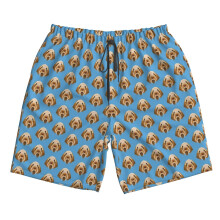 (Spinone Italiano_8636) Famgem Men's Beach Shorts Hawaiian Swim Trunks with Pockets Quick Dry Board Swimwear Bathing Graphic Printed Suit for Surfing Lounge Running Gifts