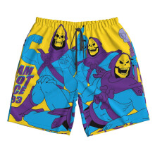 (Skeletor _6501) Famgem Men's Beach Shorts Hawaiian Swim Trunks with Pockets Quick Dry Board Swimwear Bathing Graphic Printed Suit for Surfing Lounge Running Gifts