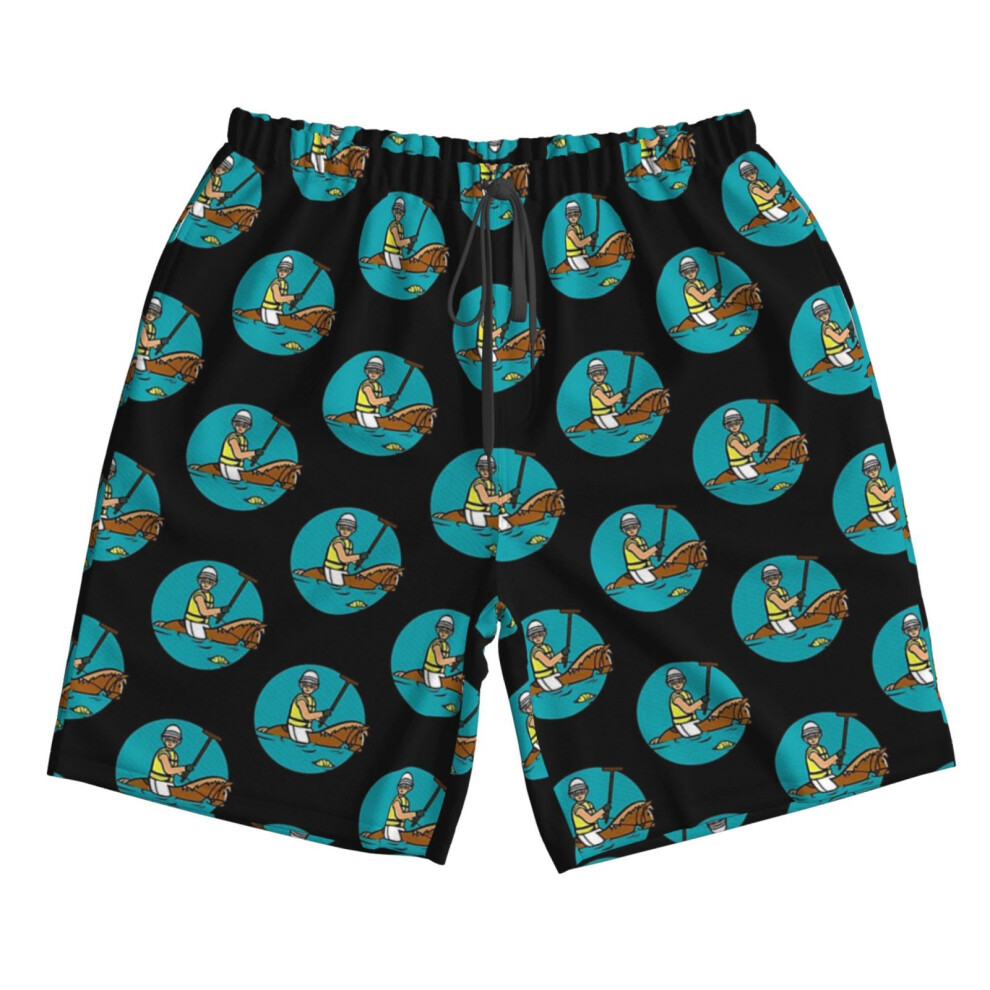 (Water Polo _6852) Famgem Men's Beach Shorts Hawaiian Swim Trunks with Pockets Quick Dry Board Swimwear Bathing Graphic Printed Suit for Surfing Loung-image-OPC-PH2XW9K-NEW