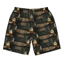 (Woodford Reserve_7486) Famgem Men's Beach Shorts Hawaiian Swim Trunks with Pockets Quick Dry Board Swimwear Bathing Graphic Printed Suit for Surfing Lounge Running Gifts