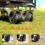 Outsunny Outsunny Outdoor Push Pull Wagon Stroller Cart w/ Canopy Top Black 4