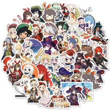 50% Genshin Impact PVC Stickers Koelkast DIY Laptop Fiets Koffer Decal Waterdicht