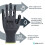 Nitrex 250 13 Gauge Grey Polyester Flat Nitrile Coated Glove - 10 Pairs - Size 9 2
