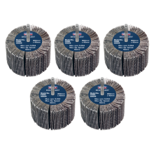 Abrasive Flap Wheel 80 x 40mm 60Grit 6mm Shaft - Pack of 5